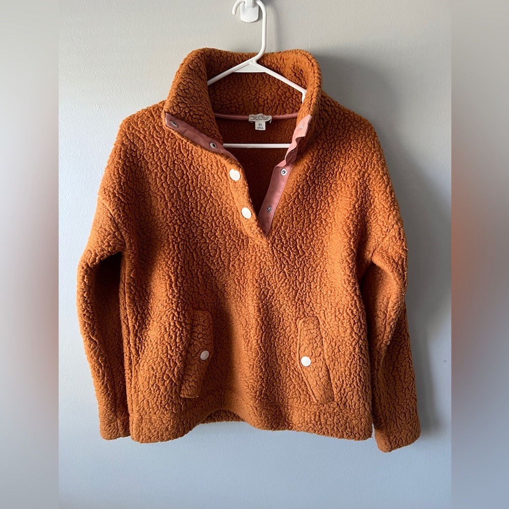 Vintage J Crew Fleece - XS - burnt orange